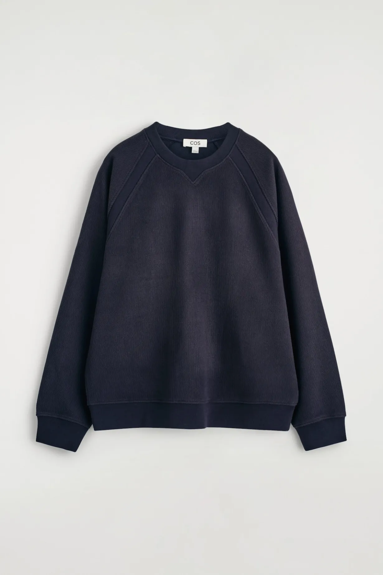 CORDUROY-JERSEY SWEATSHIRT
