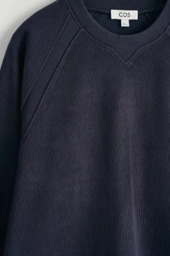 CORDUROY-JERSEY SWEATSHIRT