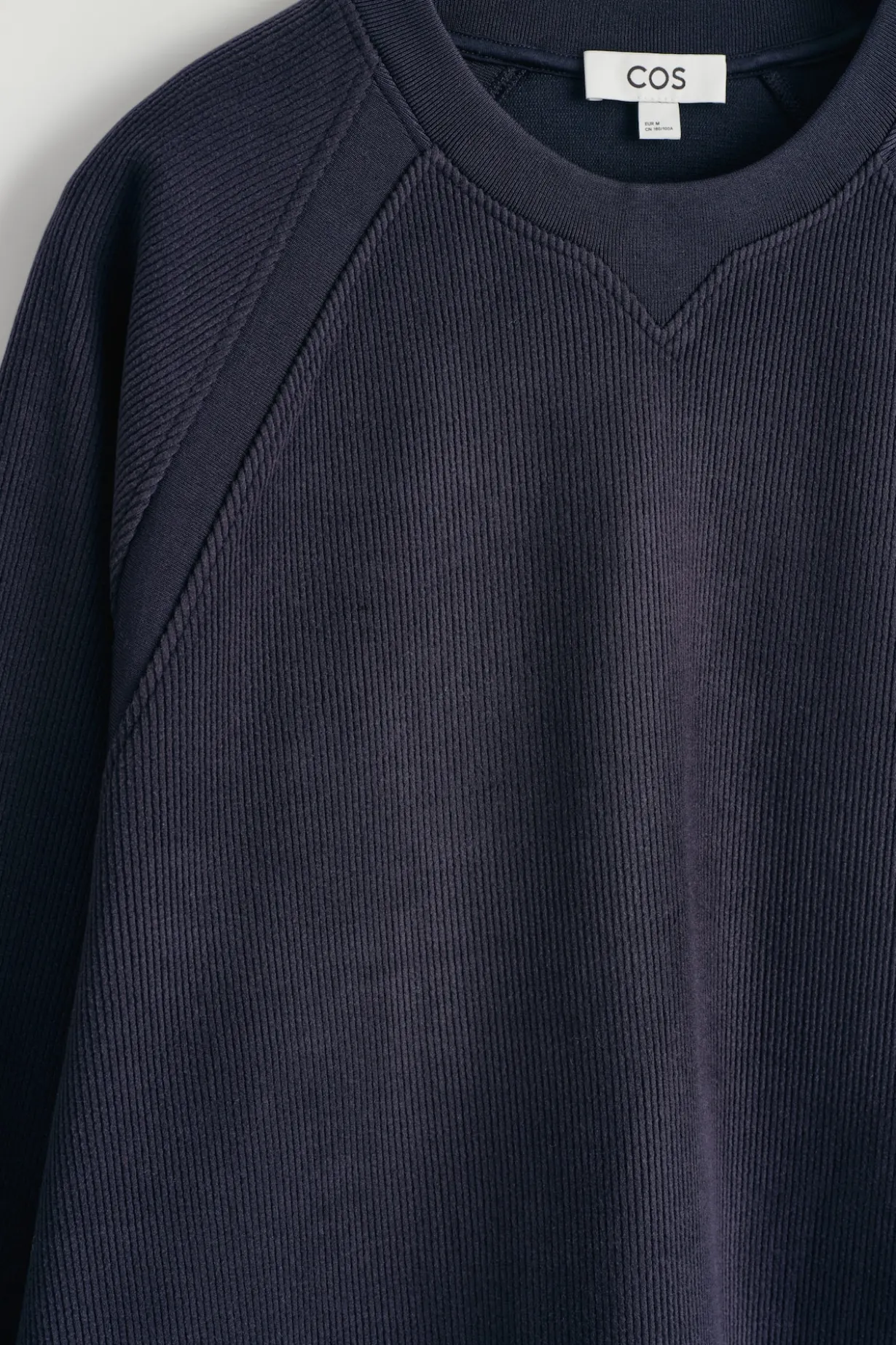 CORDUROY-JERSEY SWEATSHIRT