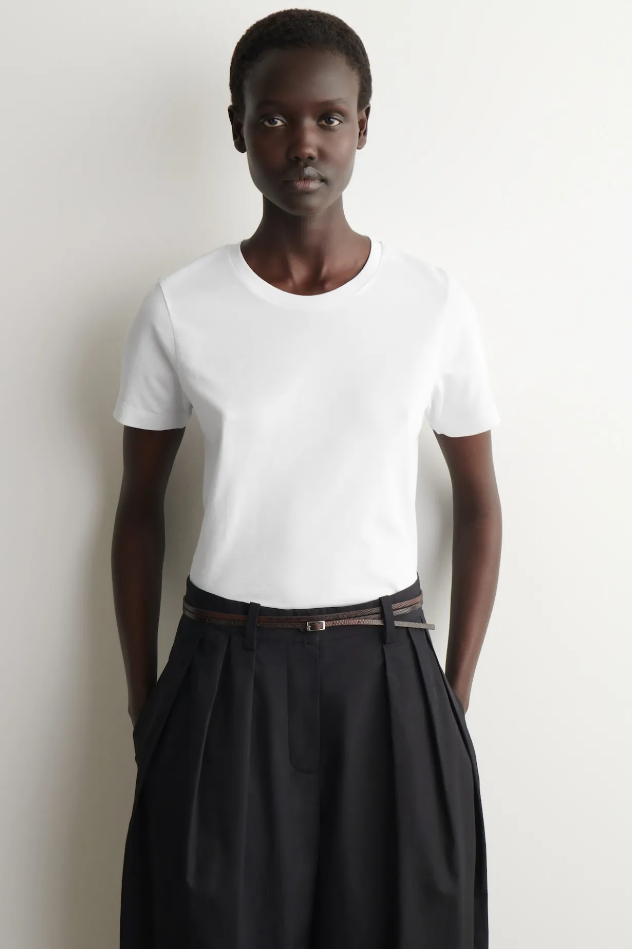 COTTON CREW-NECK T-SHIRT