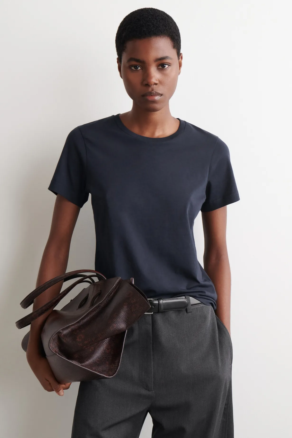 COTTON CREW-NECK T-SHIRT