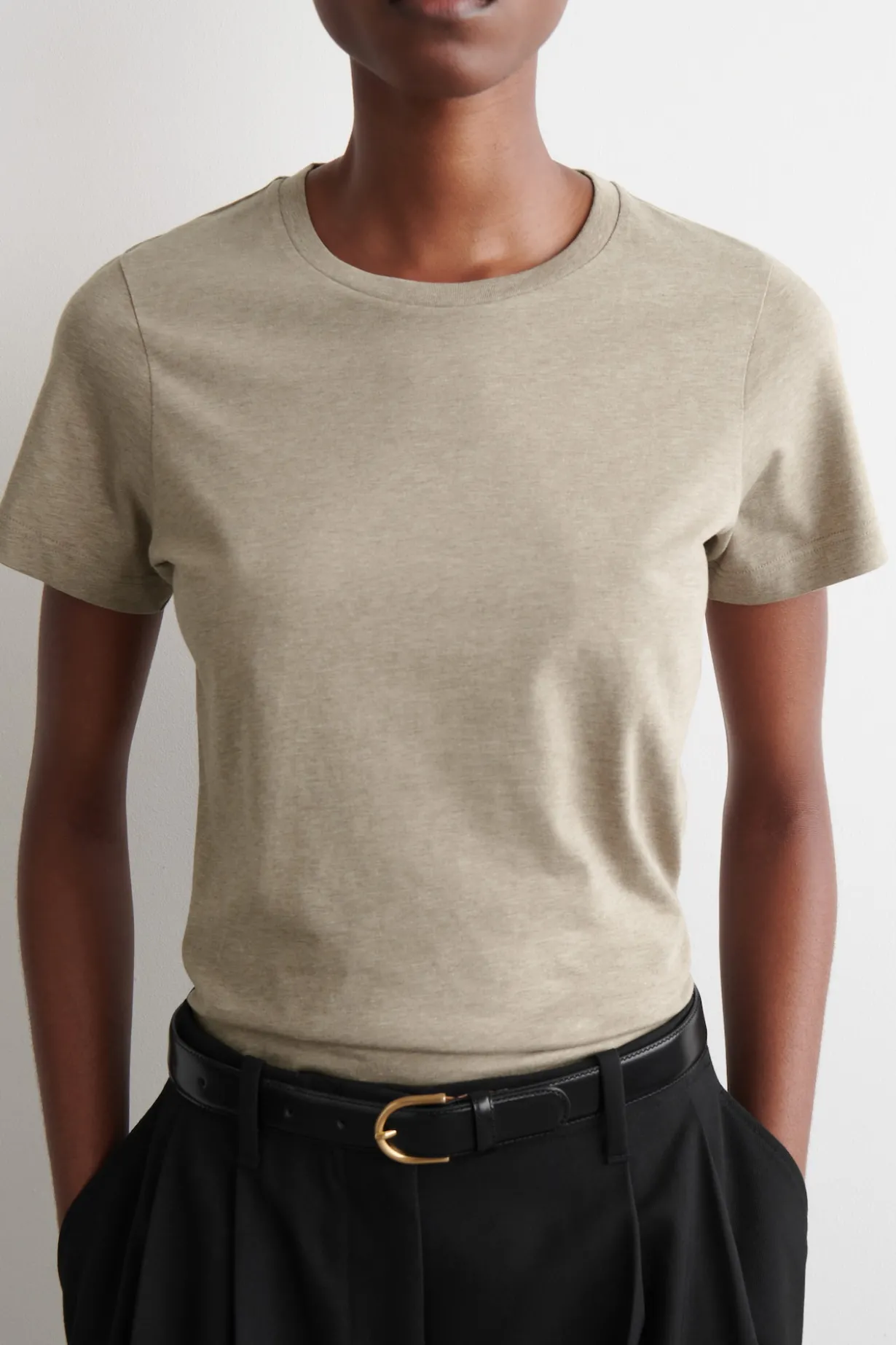 COTTON CREW-NECK T-SHIRT