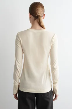 COTTON JERSEY LONG-SLEVELED TOP