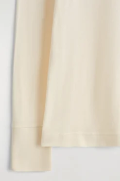 COTTON JERSEY LONG-SLEVELED TOP