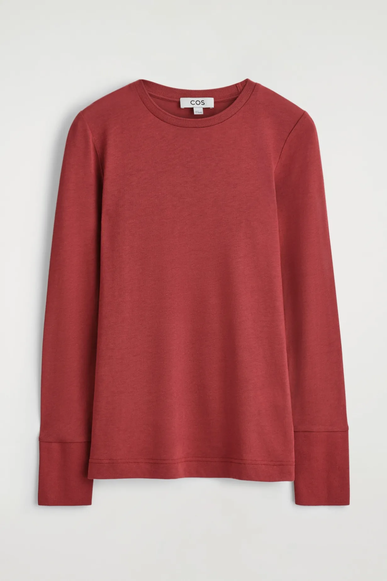 COTTON JERSEY LONG-SLEVELED TOP