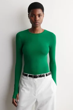 COTTON LONG-SLEEVED TOP