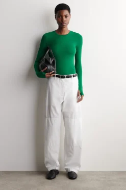 COTTON LONG-SLEEVED TOP