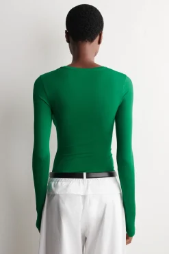 COTTON LONG-SLEEVED TOP