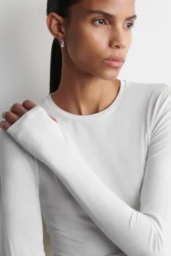 COTTON LONG-SLEEVED TOP