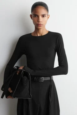 COTTON LONG-SLEEVED TOP