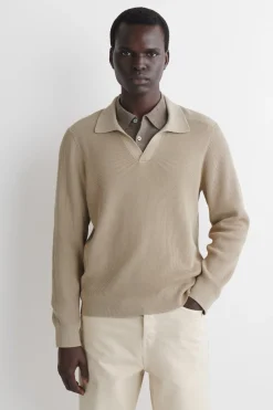 COTTON POLO SWEATER
