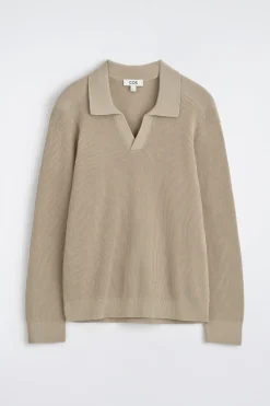 COTTON POLO SWEATER