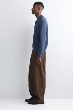 COTTON POLO SWEATER