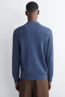 COTTON POLO SWEATER