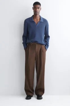 COTTON POLO SWEATER