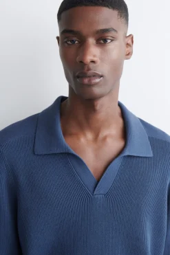 COTTON POLO SWEATER