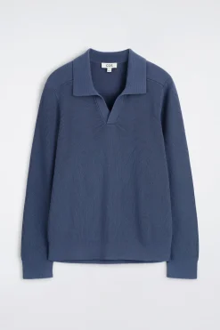 COTTON POLO SWEATER