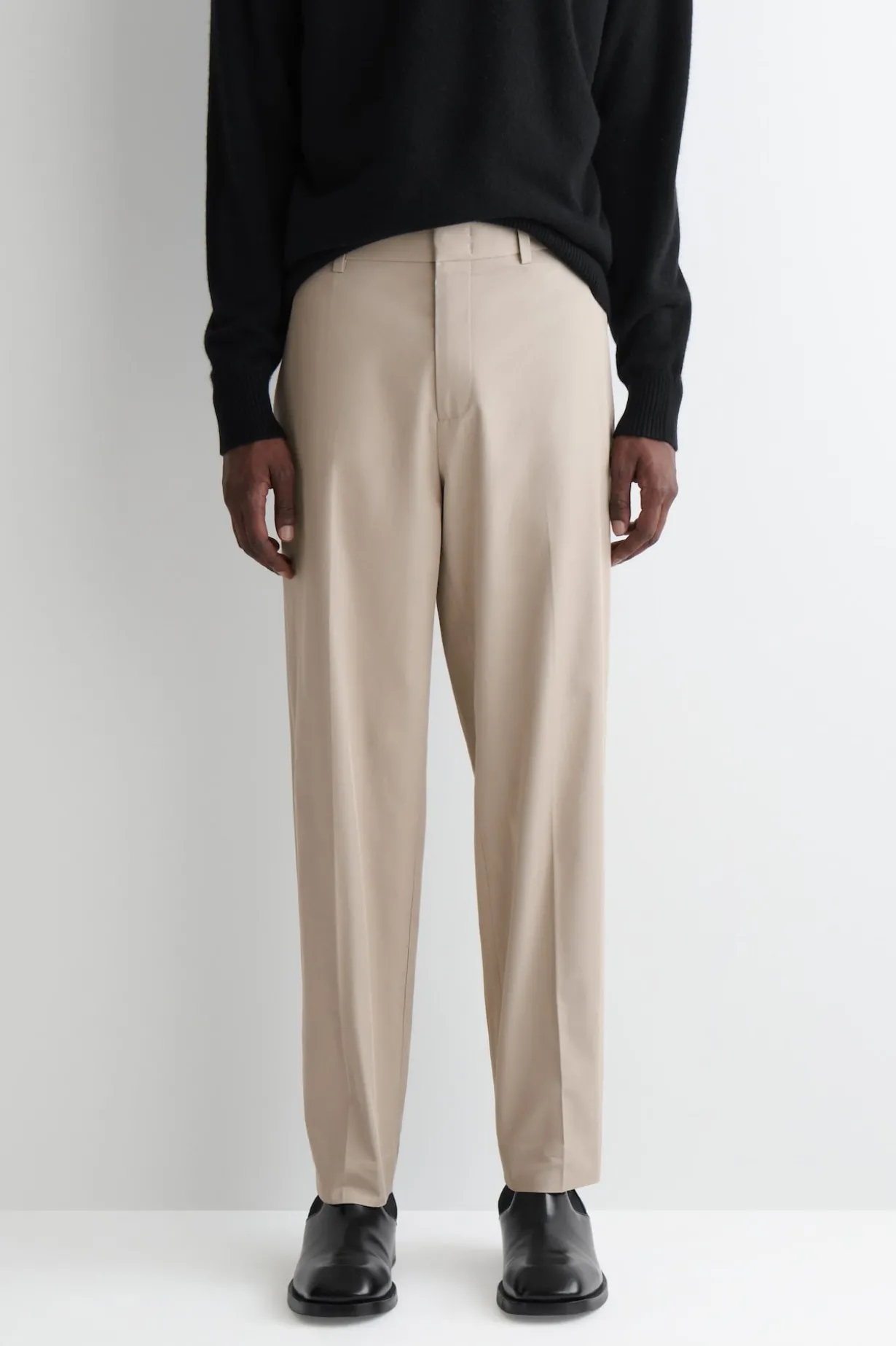 COTTON REGULAR-FIT TAPERED CHINOS