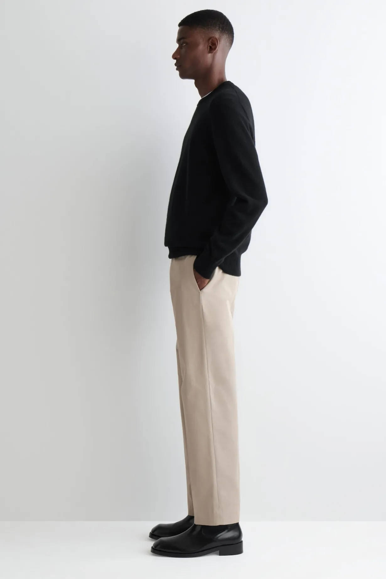 COTTON REGULAR-FIT TAPERED CHINOS
