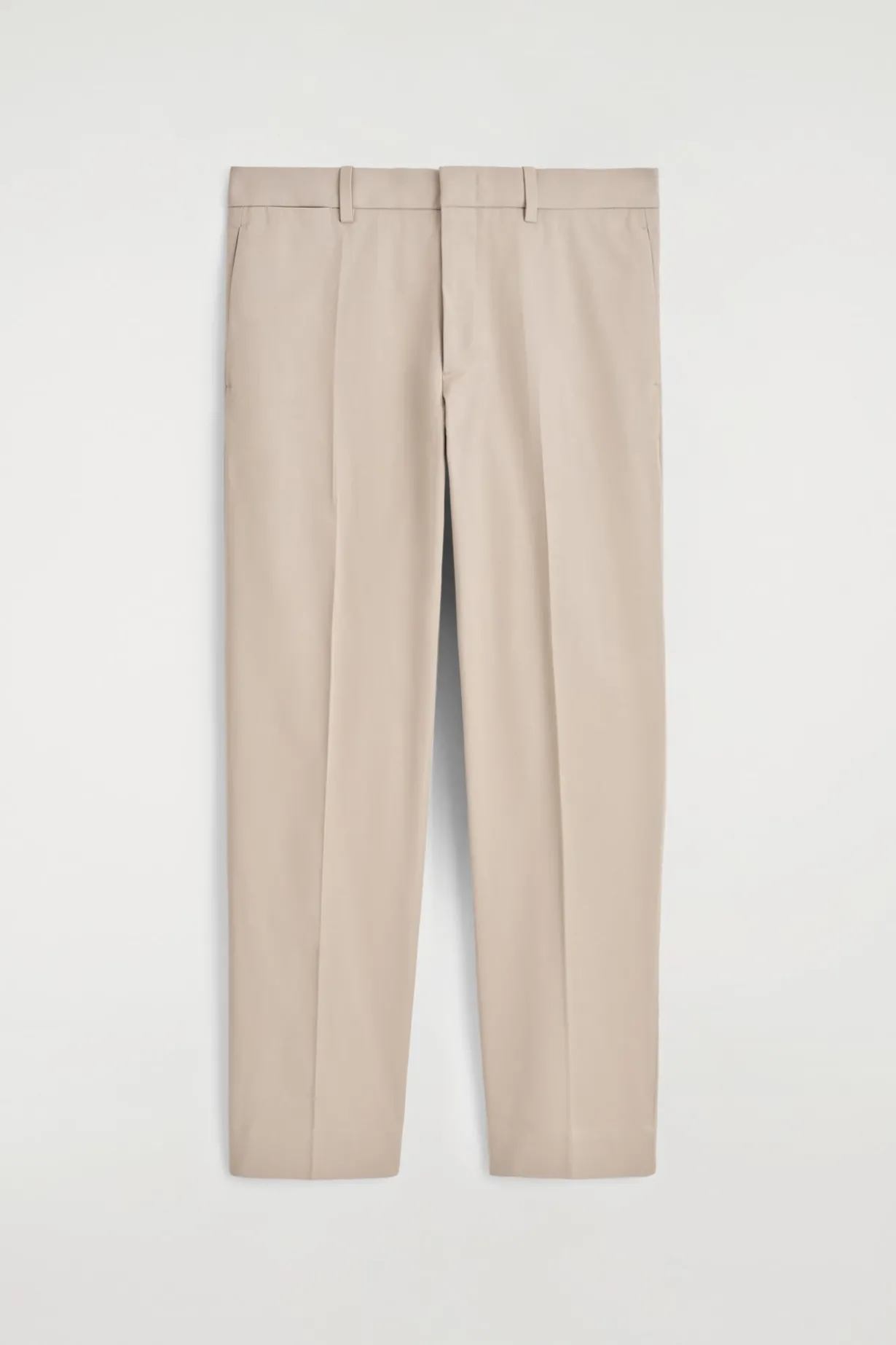 COTTON REGULAR-FIT TAPERED CHINOS