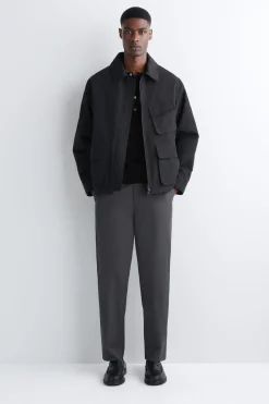 COTTON REGULAR-FIT TAPERED CHINOS