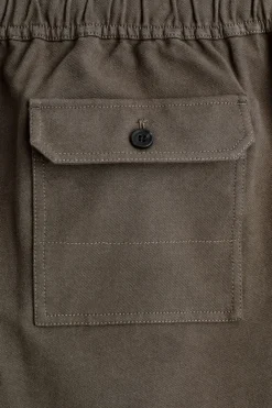 COTTON RELAXED-FIT STRAIGHT-LEG UTILITY PANTS