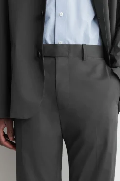 COTTON SLIM-FIT PANTS