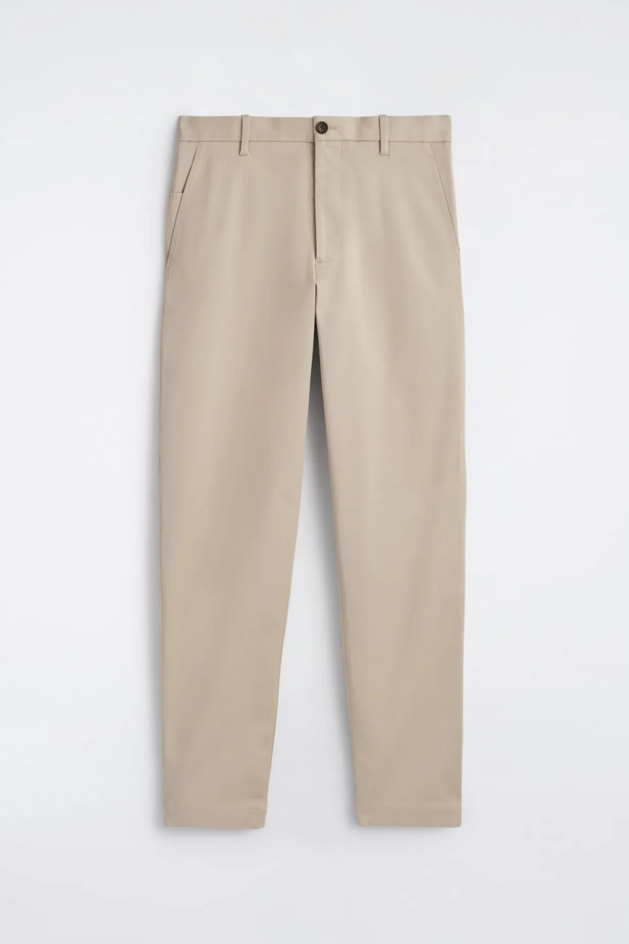 COTTON SLIM-FIT STRAIGHT-LEG CHINOS