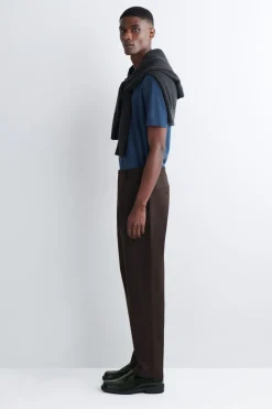 COTTON SLIM-FIT STRAIGHT-LEG CHINOS