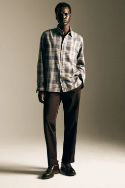 COTTON SLIM-FIT STRAIGHT-LEG CHINOS