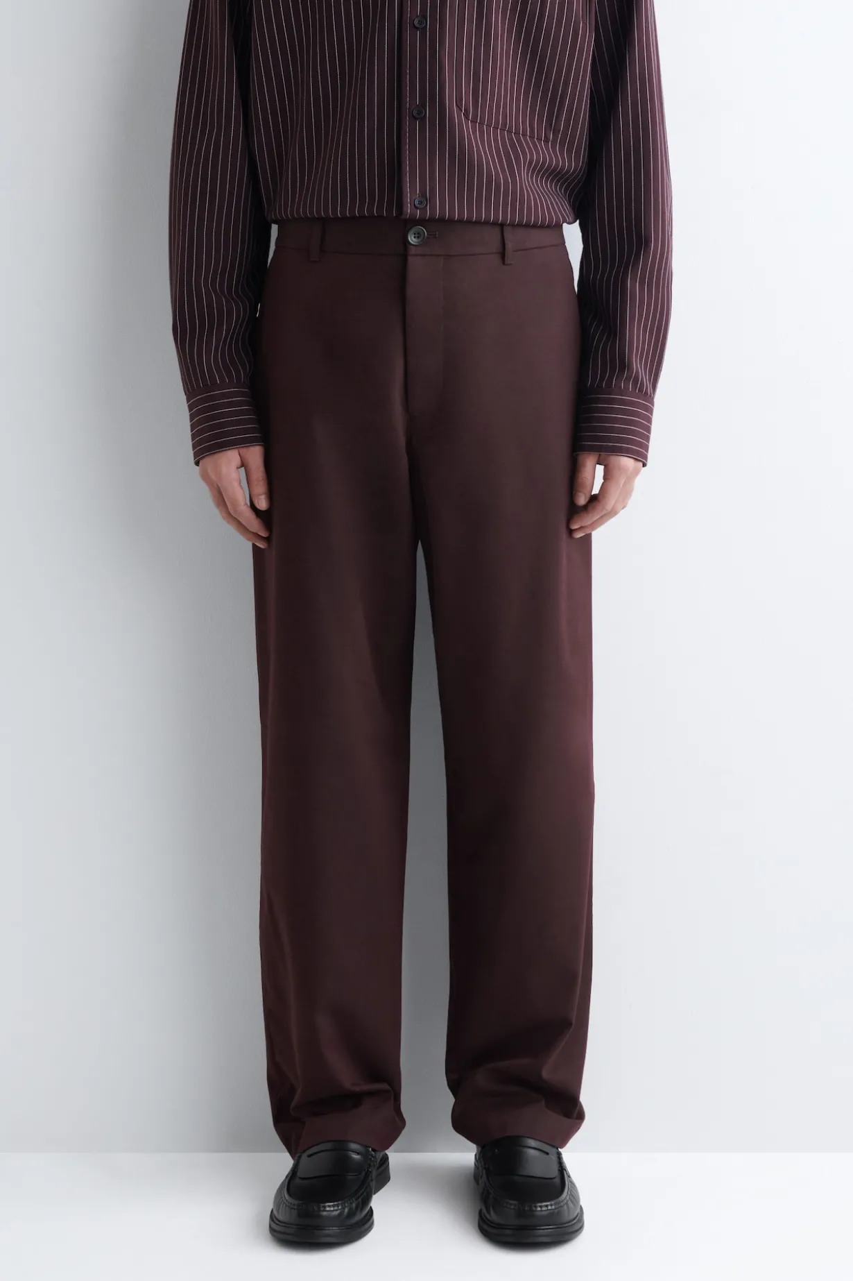 COTTON STRAIGHT-LEG CHINOS