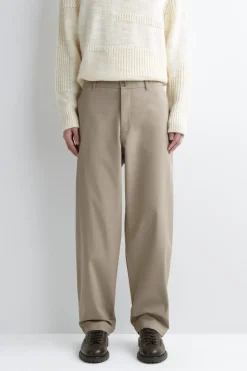 COTTON STRAIGHT-LEG CHINOS