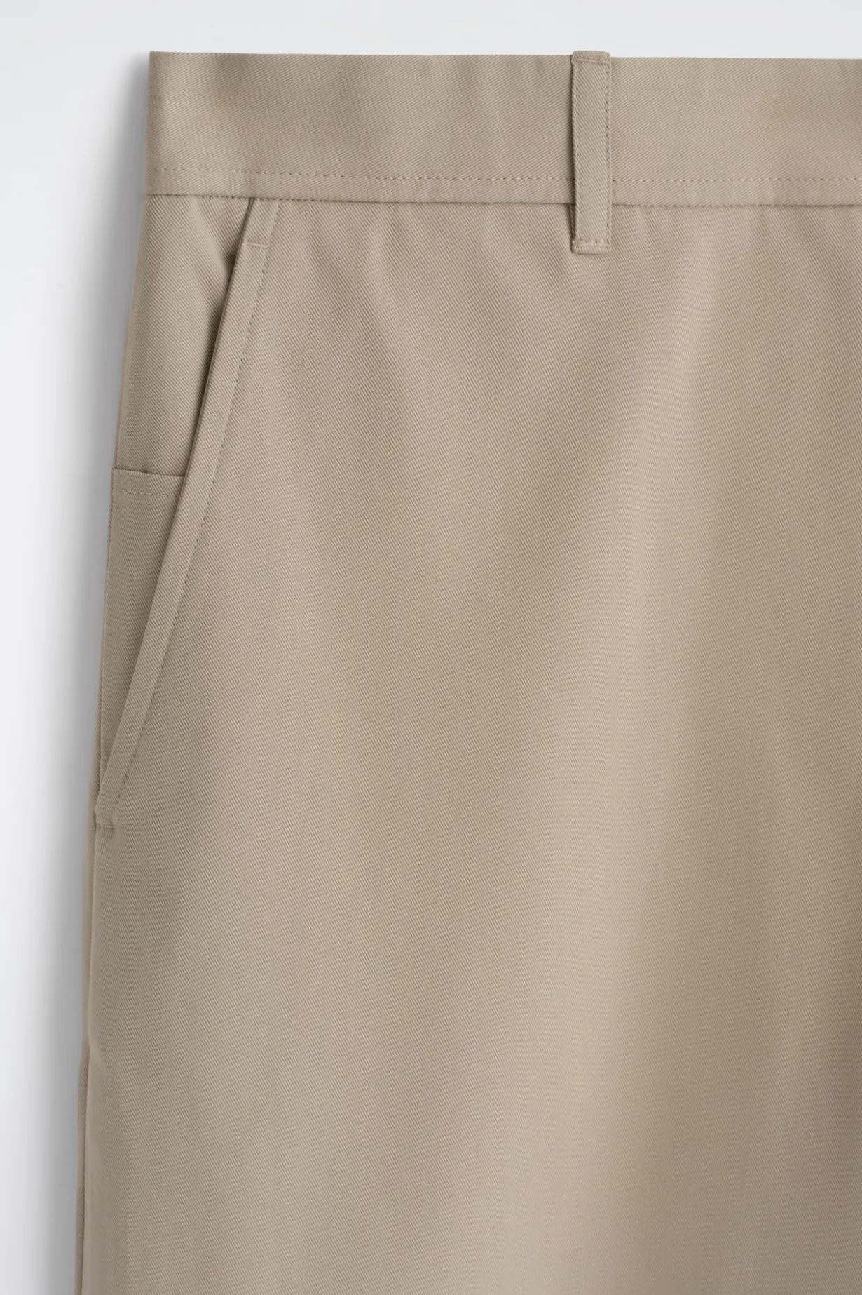 COTTON STRAIGHT-LEG CHINOS