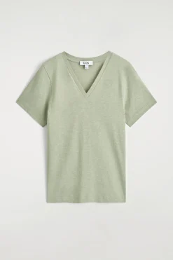 COTTON V-NECK T-SHIRT
