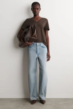 COTTON V-NECK T-SHIRT