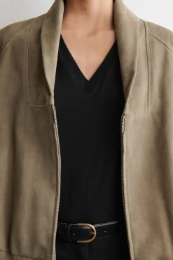 COTTON V-NECK T-SHIRT