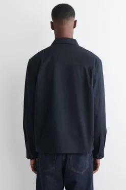 COTTON ZIPPED OVERSHIRT