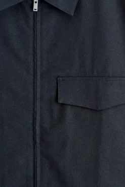 COTTON ZIPPED OVERSHIRT
