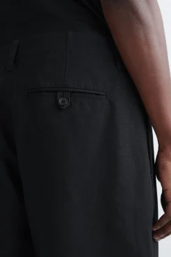 COTTON-CANVAS REGULAR-FIT STRAIGHT-LEG CHINOS