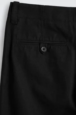 COTTON-CANVAS REGULAR-FIT STRAIGHT-LEG CHINOS