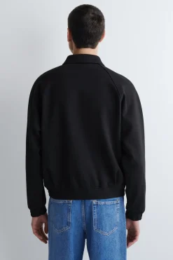 COTTON-JERSEY BOMBER JACKET