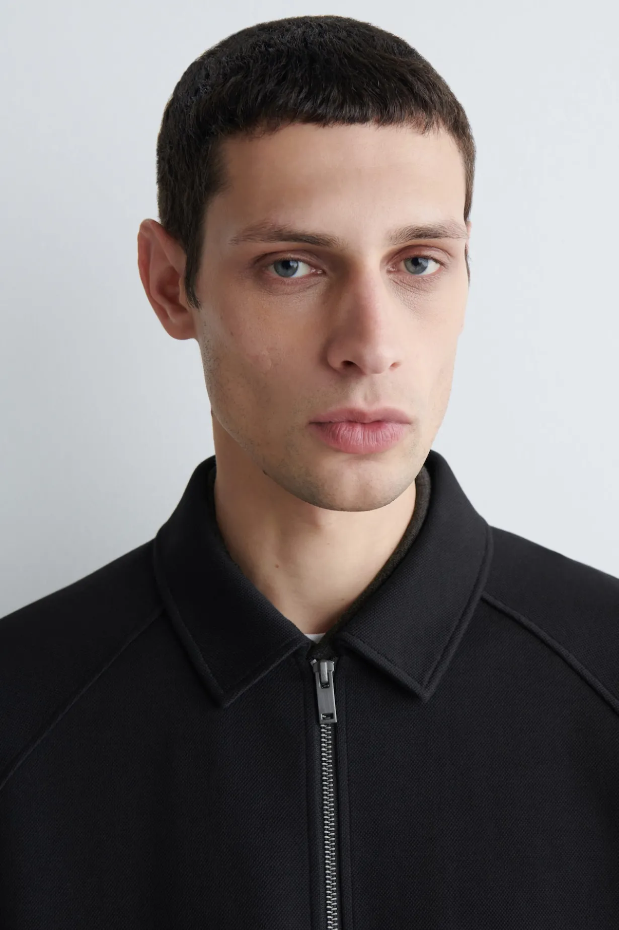 COTTON-JERSEY BOMBER JACKET