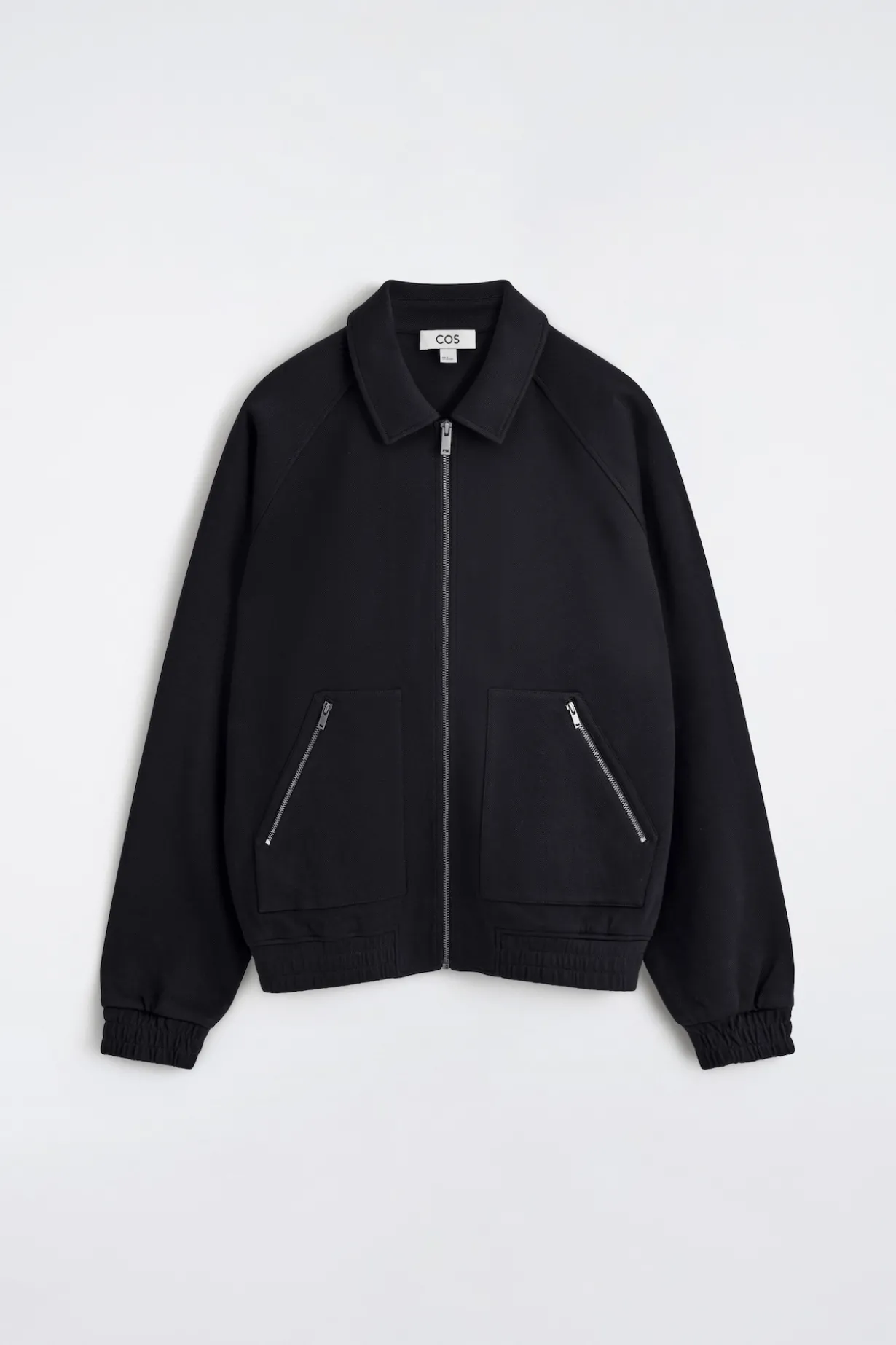 COTTON-JERSEY BOMBER JACKET