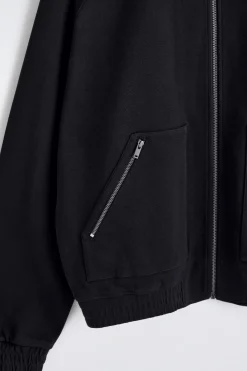 COTTON-JERSEY BOMBER JACKET
