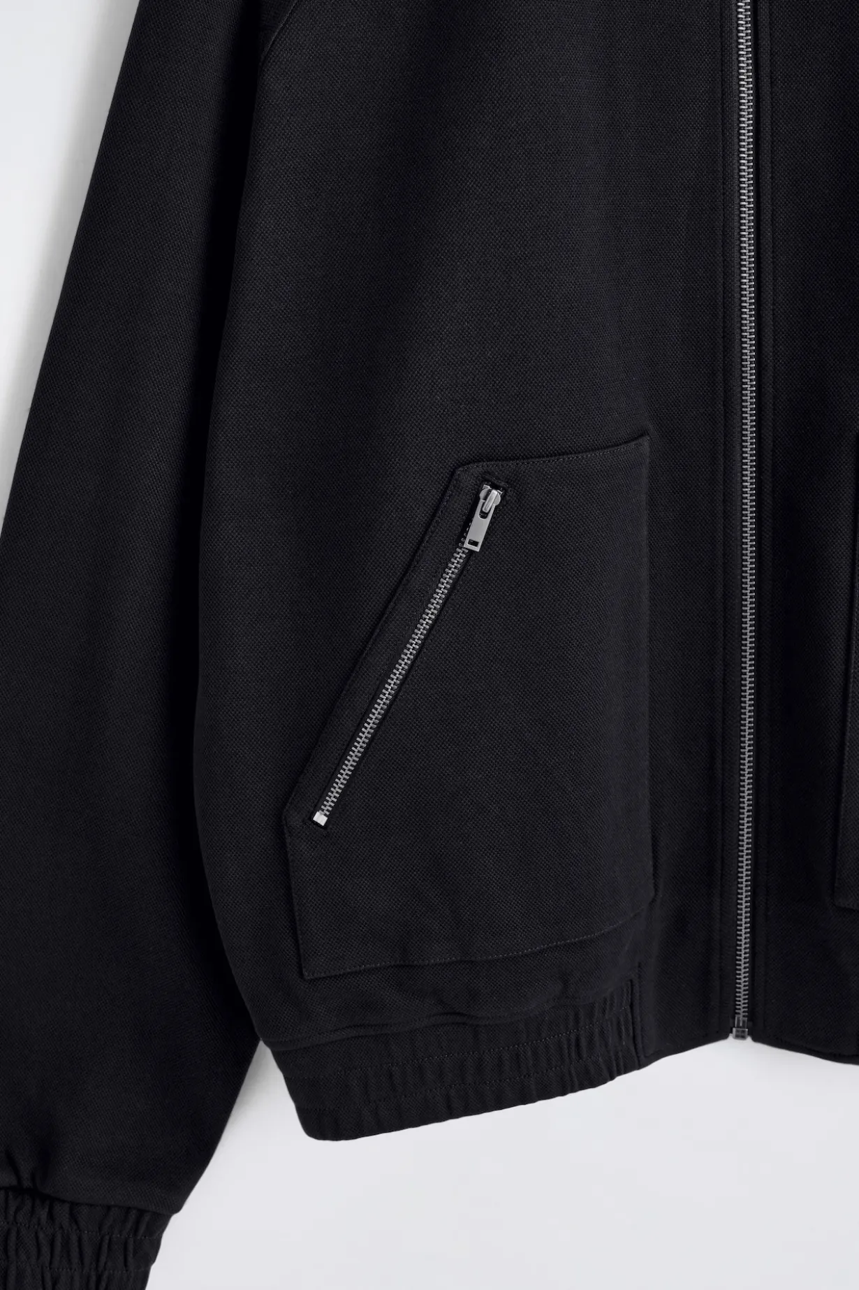 COTTON-JERSEY BOMBER JACKET