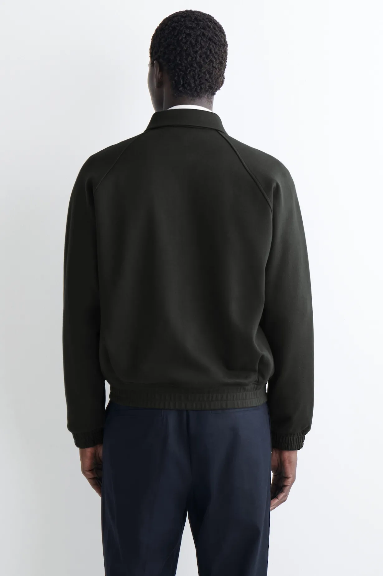 COTTON-JERSEY BOMBER JACKET