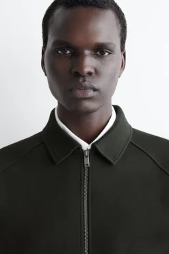 COTTON-JERSEY BOMBER JACKET