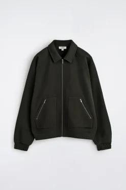 COTTON-JERSEY BOMBER JACKET
