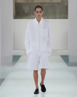COTTON-POPLIN ZIP-UP SHIRT