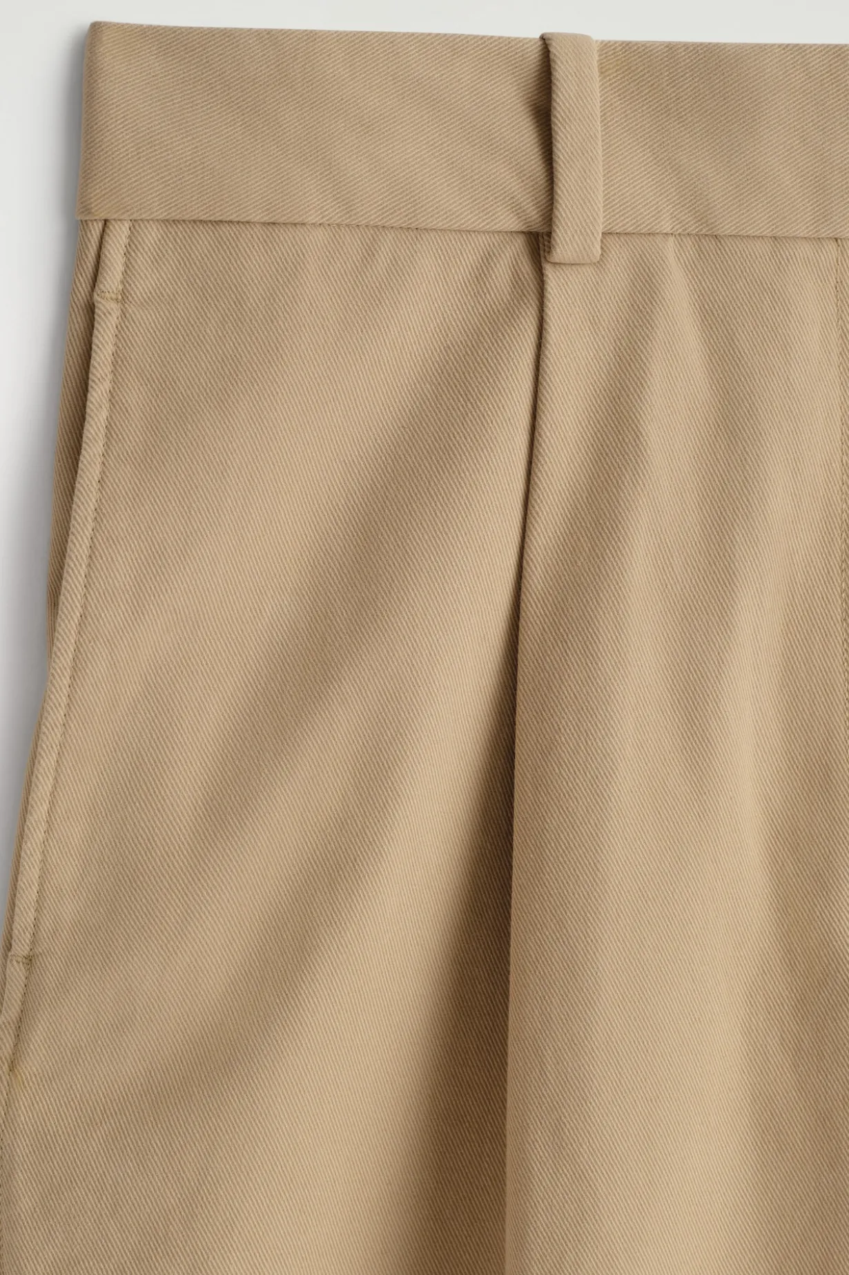 COTTON-TWILL TAPERED PANTS